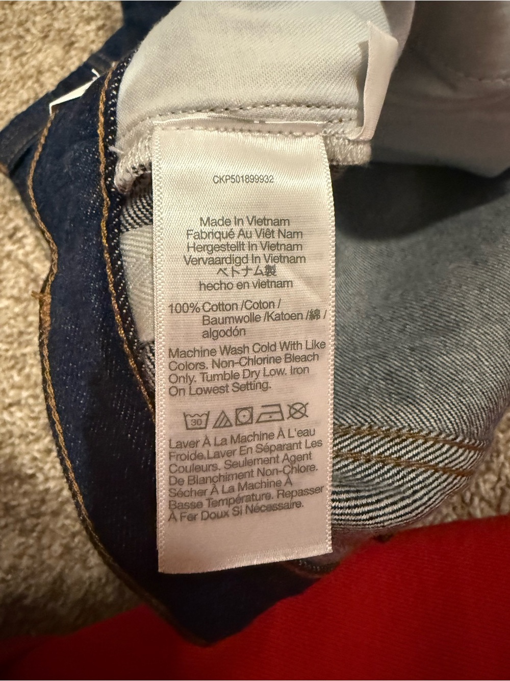 Madewell Women's Dark Blue Wide-Leg Selvedge Jeans - Picture 4 of 4